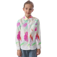 Tropical T- Shirt Tropical Fascinating Foliage T- Shirt Kids  Long Sleeve Shirt by maxcute