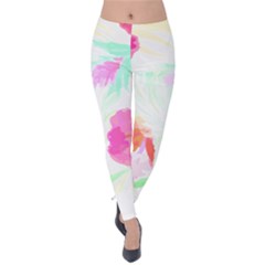 Tropical T- Shirt Tropical Fascinating Foliage T- Shirt Velvet Leggings by maxcute