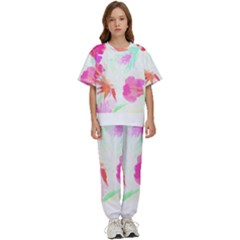 Tropical T- Shirt Tropical Fascinating Foliage T- Shirt Kids  Tee And Pants Sports Set by maxcute