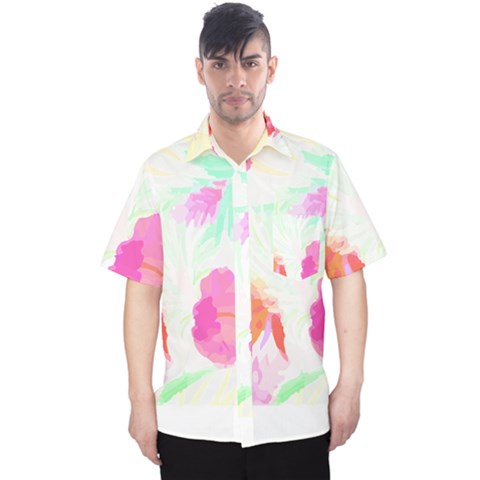 Tropical T- Shirt Tropical Fascinating Foliage T- Shirt Men s Hawaii Shirt by maxcute