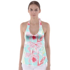 Tropical T- Shirt Tropical Fascinating Unfold T- Shirt Babydoll Tankini Top by maxcute