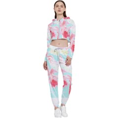 Tropical T- Shirt Tropical Fascinating Unfold T- Shirt Cropped Zip Up Lounge Set by maxcute