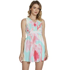 Tropical T- Shirt Tropical Fascinating Unfold T- Shirt Sleeveless High Waist Mini Dress