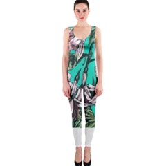 Tropical T- Shirt Tropical Fashion Aloha T- Shirt One Piece Catsuit by maxcute