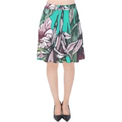 Tropical T- Shirt Tropical Fashion Aloha T- Shirt Velvet High Waist Skirt by maxcute