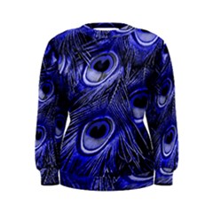 Purple Peacock Feather Women s Sweatshirt