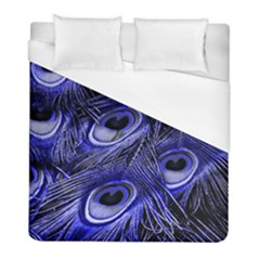 Purple Peacock Feather Duvet Cover (full/ Double Size)