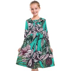 Tropical T- Shirt Tropical Fashion Aloha T- Shirt Kids  Midi Sailor Dress by maxcute