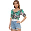 Tropical T- Shirt Tropical Fashion Aloha T- Shirt Button up blouse View2