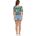 Tropical T- Shirt Tropical Fashion Aloha T- Shirt Button up blouse View4