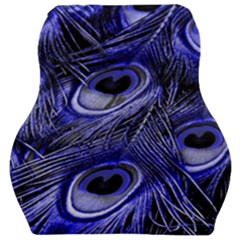 Purple Peacock Feather Car Seat Velour Cushion 