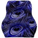 Purple Peacock Feather Car Seat Velour Cushion  View1