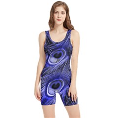 Purple Peacock Feather Women s Wrestling Singlet