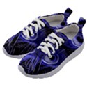 Purple Peacock Feather Kids Athletic Shoes View2