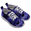 Purple Peacock Feather Kids Athletic Shoes View3