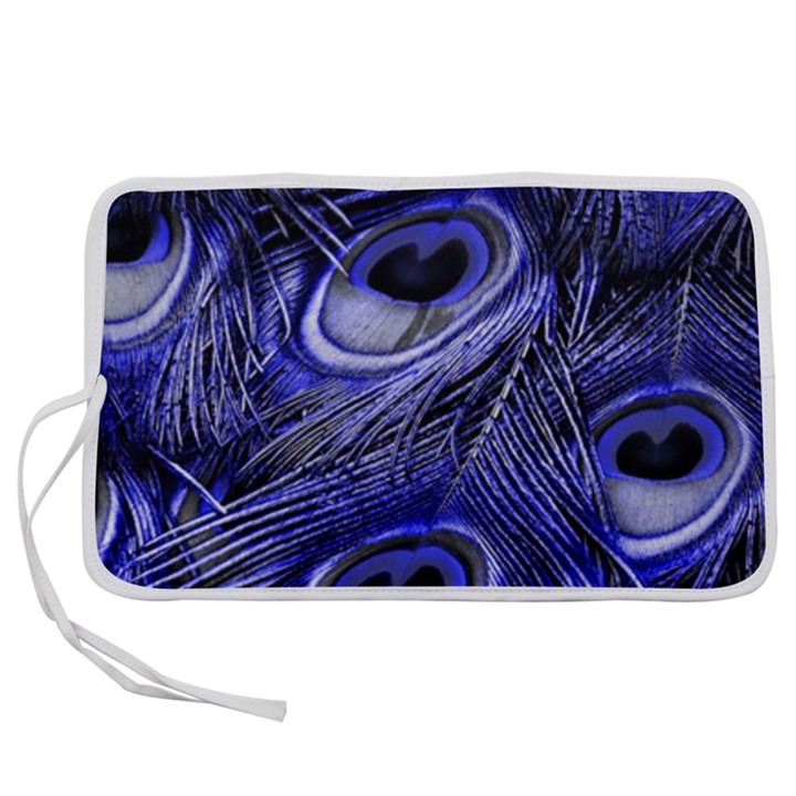 Purple Peacock Feather Pen Storage Case (M)