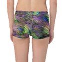 Green Purple And Blue Peacock Feather Reversible Boyleg Bikini Bottoms View2