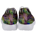 Green Purple And Blue Peacock Feather Kids  Lightweight Sports Shoes View4