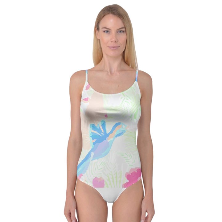 Tropical T- Shirt Tropical Fashion Deforest T- Shirt Camisole Leotard 