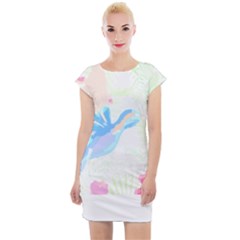 Tropical T- Shirt Tropical Fashion Deforest T- Shirt Cap Sleeve Bodycon Dress by maxcute