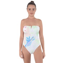 Tropical T- Shirt Tropical Fashion Deforest T- Shirt Tie Back One Piece Swimsuit by maxcute