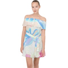 Tropical T- Shirt Tropical Fashion Deforest T- Shirt Off Shoulder Chiffon Dress by maxcute