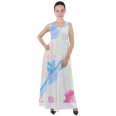 Tropical T- Shirt Tropical Fashion Deforest T- Shirt Empire Waist Velour Maxi Dress by maxcute