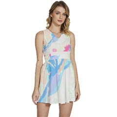 Tropical T- Shirt Tropical Fashion Deforest T- Shirt Sleeveless High Waist Mini Dress