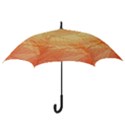 Orange Leaves Colorful Transparent Texture Of Natural Background Hook Handle Umbrellas (Large) View3