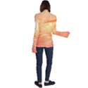 Orange Leaves Colorful Transparent Texture Of Natural Background Off Shoulder Long Sleeve Top View2