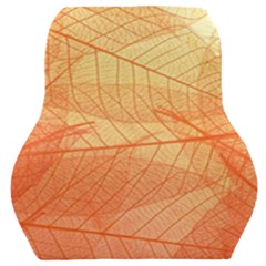 Orange Leaves Colorful Transparent Texture Of Natural Background Car Seat Back Cushion  by Jancukart