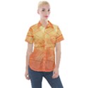 Orange Leaves Colorful Transparent Texture Of Natural Background Women s Short Sleeve Pocket Shirt View1