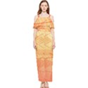 Orange Leaves Colorful Transparent Texture Of Natural Background Draped Sleeveless Chiffon Jumpsuit View1