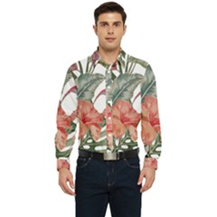 Tropical T- Shirt Tropical Fashion Florealense T- Shirt Men s Long Sleeve  Shirt by maxcute