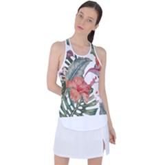 Tropical T- Shirt Tropical Fashion Florealense T- Shirt Racer Back Mesh Tank Top by maxcute