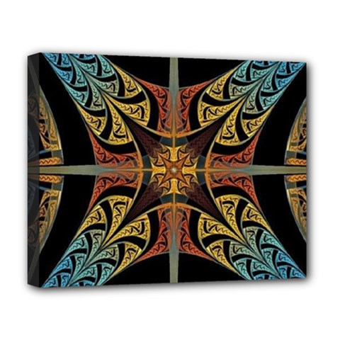 Abstract, Pattern Arabesque Design Tile Decoration Seamless Deluxe Canvas 20  X 16  (stretched)