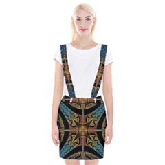 Abstract, Pattern Arabesque Design Tile Decoration Seamless Braces Suspender Skirt