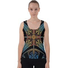 Abstract, Pattern Arabesque Design Tile Decoration Seamless Velvet Tank Top by Jancukart