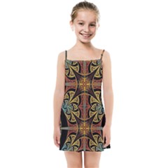 Abstract, Pattern Arabesque Design Tile Decoration Seamless Kids  Summer Sun Dress