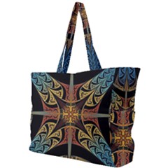 Abstract, Pattern Arabesque Design Tile Decoration Seamless Simple Shoulder Bag