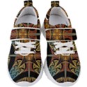 Abstract, Pattern Arabesque Design Tile Decoration Seamless Kids  Velcro Strap Shoes View1