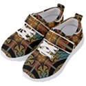 Abstract, Pattern Arabesque Design Tile Decoration Seamless Kids  Velcro Strap Shoes View2