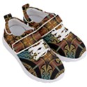 Abstract, Pattern Arabesque Design Tile Decoration Seamless Kids  Velcro Strap Shoes View3