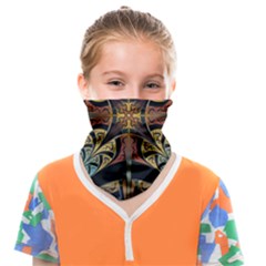 Abstract, Pattern Arabesque Design Tile Decoration Seamless Face Covering Bandana (kids)