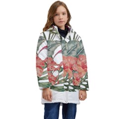 Tropical T- Shirt Tropical Fashion Florealense T- Shirt Kid s Hooded Longline Puffer Jacket by maxcute