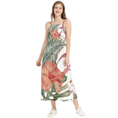 Tropical T- Shirt Tropical Fashion Florealense T- Shirt Boho Sleeveless Summer Dress by maxcute