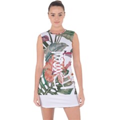 Tropical T- Shirt Tropical Fashion Florealense T- Shirt Lace Up Front Bodycon Dress by maxcute