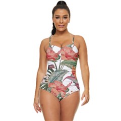 Tropical T- Shirt Tropical Fashion Florealense T- Shirt Retro Full Coverage Swimsuit by maxcute