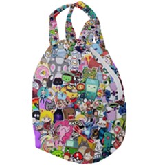 Assorted Cartoon Characters Doodle  Style Heroes Travel Backpacks