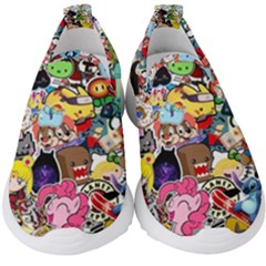 Assorted Cartoon Characters Doodle  Style Heroes Kids  Slip On Sneakers